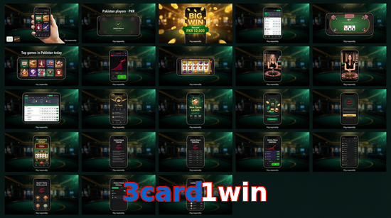 Main screen of 3Card1win bet page for PK players