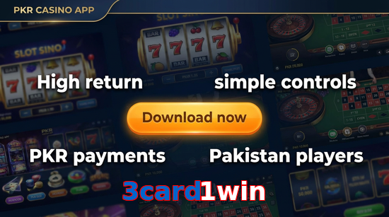 Main screen of 3Card1win gamedownload page for PK players