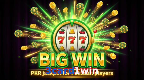 Big win animation on 3Card1win slot game